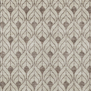 8' X 10' Brown And Beige Geometric Washable Indoor Outdoor Area Rug - 608219379797