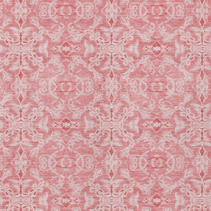 8' X 10' Pink And Blush Medallion Washable Indoor Outdoor Area Rug