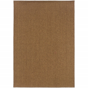 5' X 8' Tan Stain Resistant Indoor Outdoor Area Rug - 606114568582