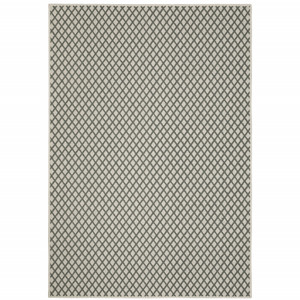 10' X 13' Beige Geometric Stain Resistant Indoor Outdoor Area Rug - 606114580614