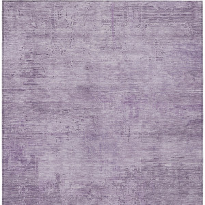 8' X 10' Lavender And Plum Abstract Washable Indoor Outdoor Area Rug