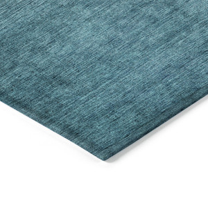 10' X 14' Brown Blue And Taupe Ombre Washable Indoor Outdoor Area Rug