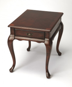 25" Dark Brown Solid And Manufactured Wood Rectangular End Table With Drawer - 606114077985