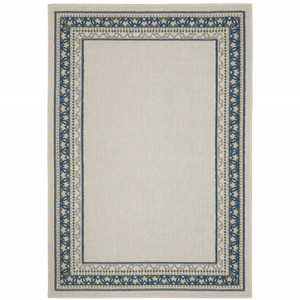 2' X 3' Beige Stain Resistant Indoor Outdoor Area Rug - 606114583745