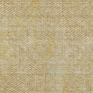 10' X 14' Gold And Beige Geometric Washable Indoor Outdoor Area Rug - 608219168308