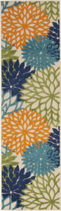 2’ x 12’ Multicolor Floral Indoor Outdoor Runner Rug - 4512822796017 2’ x 12’ Multicolor Floral Indoor Outdoor Runner Rug - 4512822796017