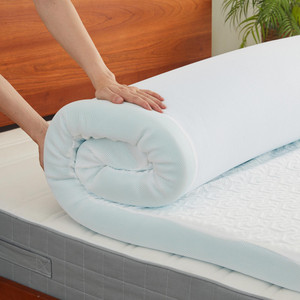 3" White Gel Memory Foam King Mattress Topper