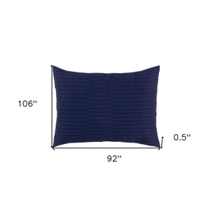 Indigo Geometric King Quilt