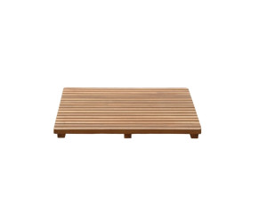 Natural Teak 24" Square Shower Mat