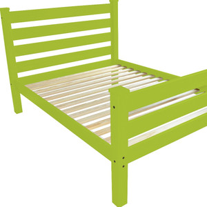 Lime Green Solid Wood Twin Bed Frame - 608219137519