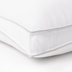 Set of Two Microfiber Down Alternative Medium Hypoallergenic Standard Size Bed Pillows