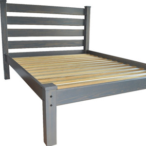 Gray Solid Wood Twin Bed Frame - 608219024345