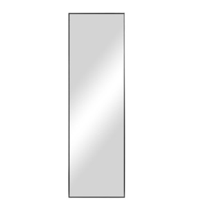 71" Black Metal Leaning Framed Full Length Mirror - 880016420708