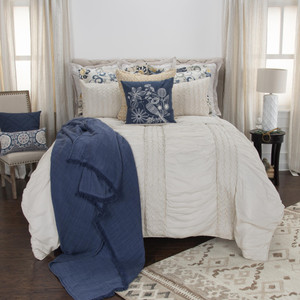 Ivory Geometric King Quilt