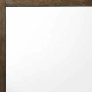 40" Square Wood Framed Mounted Dresser Mirror