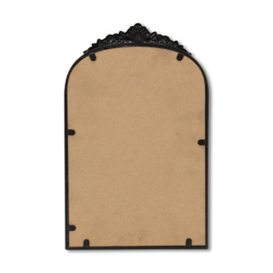 16" Black Metal Arch Accent Mirror - 880016547603