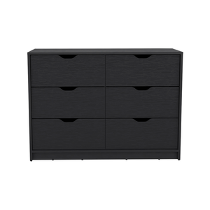 42" Black Four Drawer Dresser - 608219089122