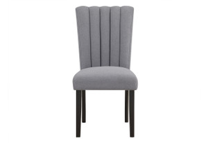 Gray Upholstered Tufted Velvet Dining Side Chair - 880016876741