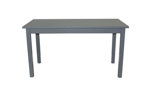 48" Gray Solid Wood Dining Table