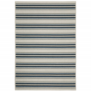 6' X 9' Beige Geometric Stain Resistant Indoor Outdoor Area Rug - 606114580928 6' X 9' Beige Geometric Stain Resistant Indoor Outdoor Area Rug - 606114580928
