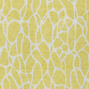 10' X 14' Yellow And Ivory Geometric Washable Indoor Outdoor Area Rug Transitional Style - Yellow, Ivory Color