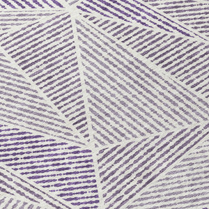 8' Purple Lilac And Silver Round Geometric Washable Indoor Outdoor Area Rug
