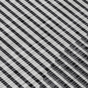 9' X 12' Gray And Black Geometric Washable Indoor Outdoor Area Rug