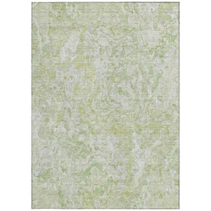 10' X 14' Artichoke Green And Fern Green Abstract Washable Indoor Outdoor Area Rug Transitional Style - Artichoke Green, Fern Green Color
