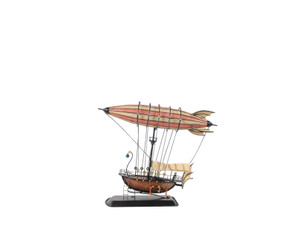 Steampunk Airship Model with Crows Nest - 4512822909837