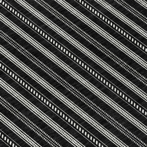 8' Black And Ivory Round Striped Washable Indoor Outdoor Area Rug - 608219169039