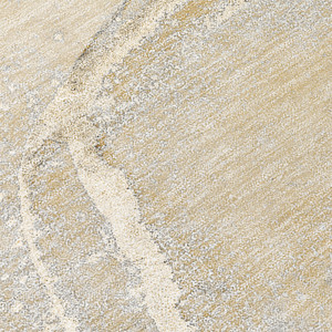 8' Round Beige Abstract Washable Indoor Outdoor Area Rug