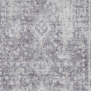 10' X 14' Plum Oriental Washable Indoor Outdoor Area Rug