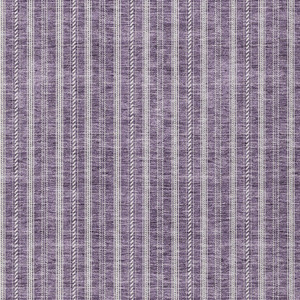 8' X 10' Purple And Ivory Striped Washable Indoor Outdoor Area Rug - Purple, Ivory