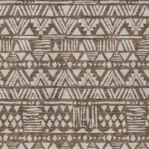 9' X 12' Brown And Beige Southwestern Washable Indoor Outdoor Area Rug Transitional Style - Brown, Beige Color