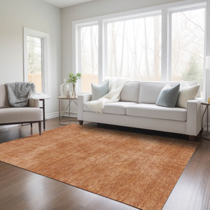 10' X 14' Brown Washable Indoor Outdoor Area Rug - 608219018276