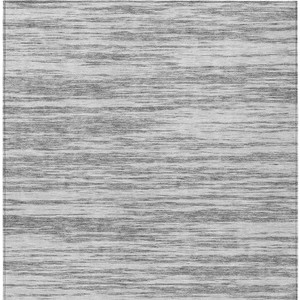 8' X 10' Gray And Ivory Abstract Washable Indoor Outdoor Area Rug Modern Style - Gray, Ivory Color