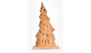 14" Rustic Natural Brown Christmas Tree Sculpture - 4512839593050 14" Rustic Natural Brown Christmas Tree Sculpture - 4512839593050