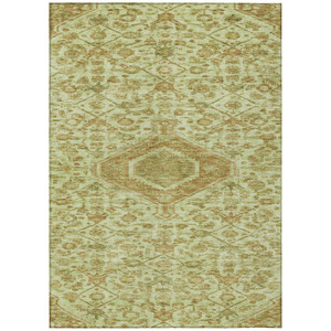 10' X 14' Sage Medallion Washable Indoor Outdoor Area Rug