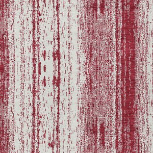 3' X 5' Merlot And Ivory Striped Washable Indoor Outdoor Area Rug