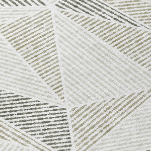 3' X 5' Taupe Brown And Beige Geometric Washable Indoor Outdoor Area Rug