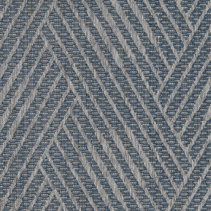 5' X 8' Gray and Blue Geometric Stain Resistant Indoor Outdoor Area Rug