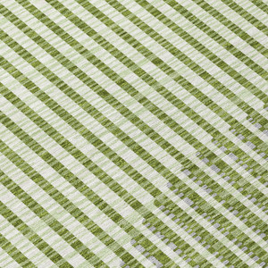 3' X 5' Green And Ivory Geometric Washable Indoor Outdoor Area Rug - 608219168605