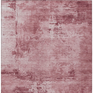 5' X 8' Blush And Ivory Abstract Washable Indoor Outdoor Area Rug - 608219280758