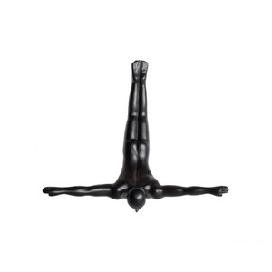 6.5" x 2.5" x 6.5" Black Diver - Wall Art - 4512822748702