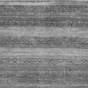 3' X 5' Gray And Silver Aztec Washable Indoor Outdoor Area Rug