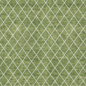 3' X 5' Green And Ivory Geometric Washable Indoor Outdoor Area Rug - 608219169398