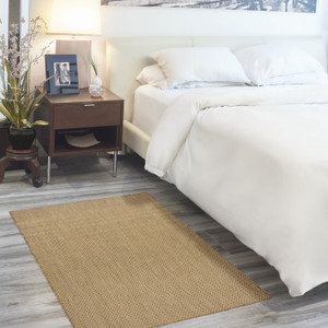2' X 3' Natural And Tan Geometric Indoor Outdoor Area Rug