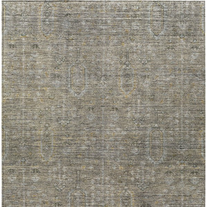 5' X 8' Taupe Gray And Beige Southwestern Washable Indoor Outdoor Area Rug
