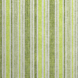2' X 3' Green and Yellow Striped Washable Non Skid Indoor Outdoor Area Rug