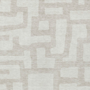 3' X 5' Ivory And Beige Abstract Washable Indoor Outdoor Area Rug - 608219017521